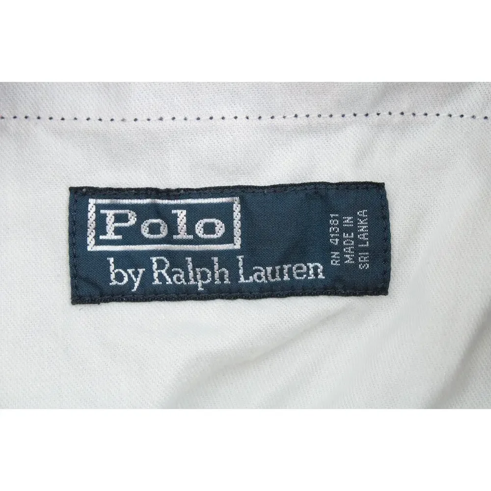 VTG Polo Ralph Lauren Cargo Shorts Mens 34 Madras Plaid Gorpcore Casual Pockets